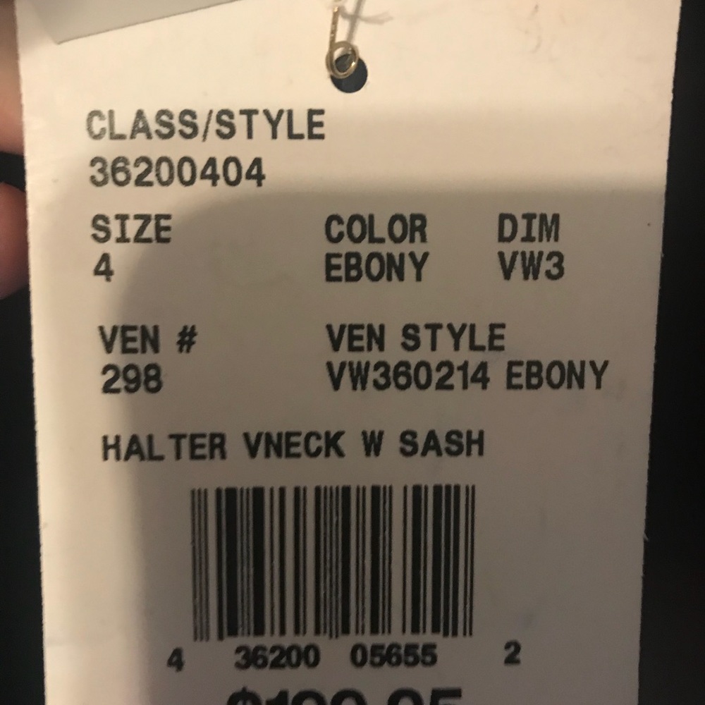 White by Vera Wang: sz.4 in Ebony (black) David/B